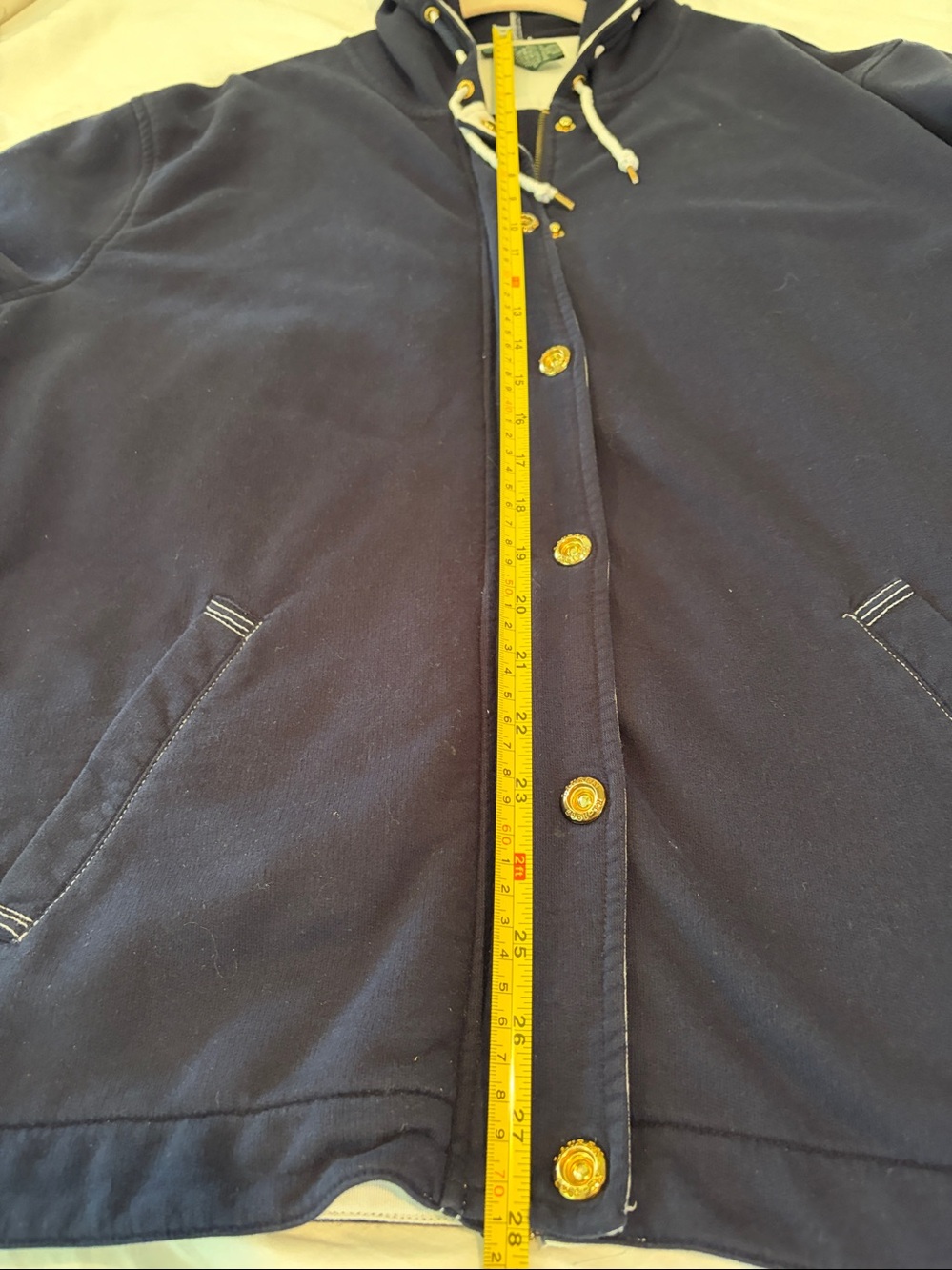 Vintage Ralph Lauren Jeans Co. Navy Blue Coastal Full Zip Jacket With Hood - Picture 9 of 10